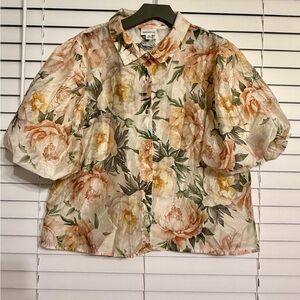 Bailey 44 Beautiful floral print blouse Size XL